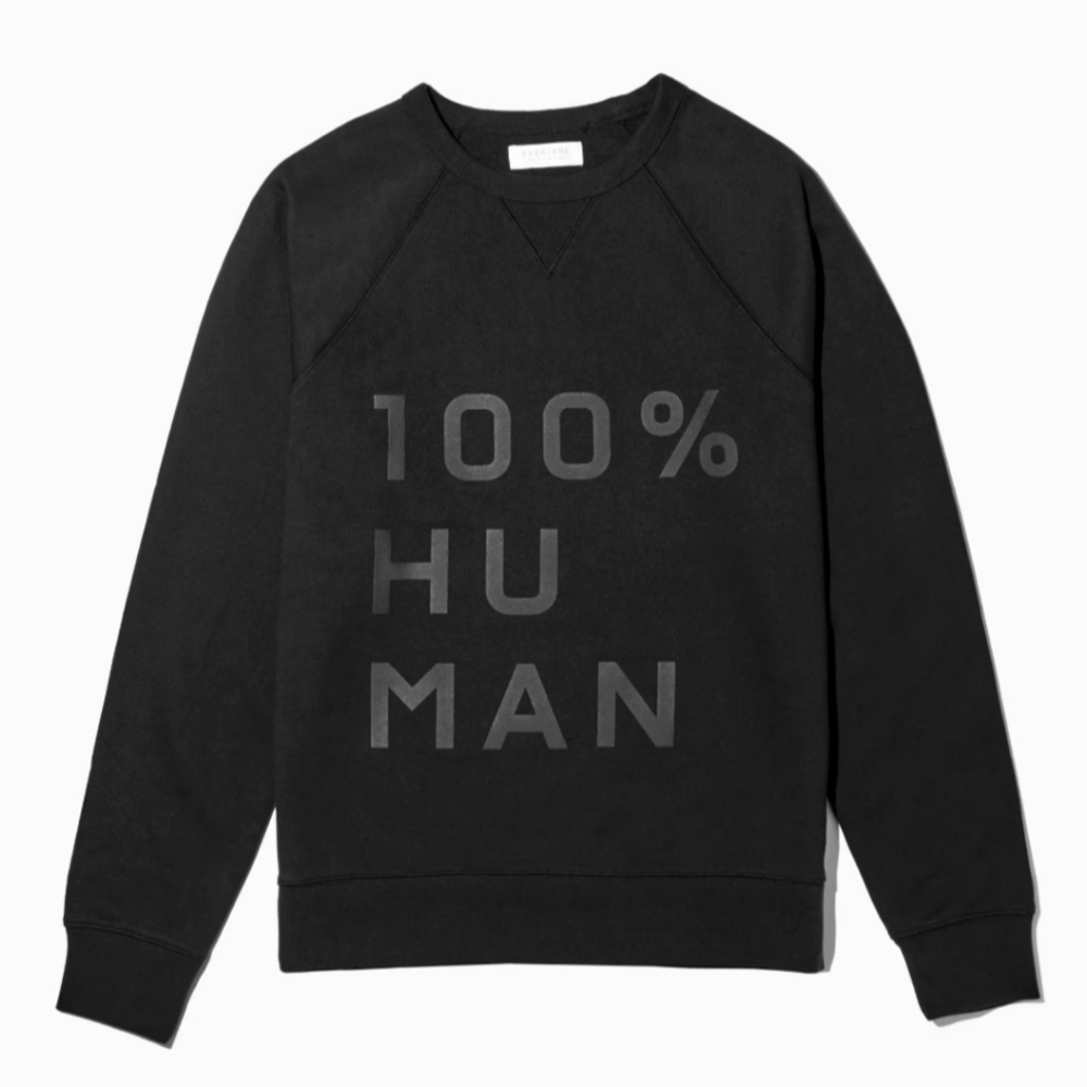 Everlane Black 100% Human Sweatshirt